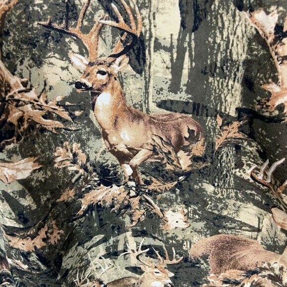 Camo Deer Tree Button Up Shirt North River Outfitters Vintage Men's size Medium - Picture 3 of 14